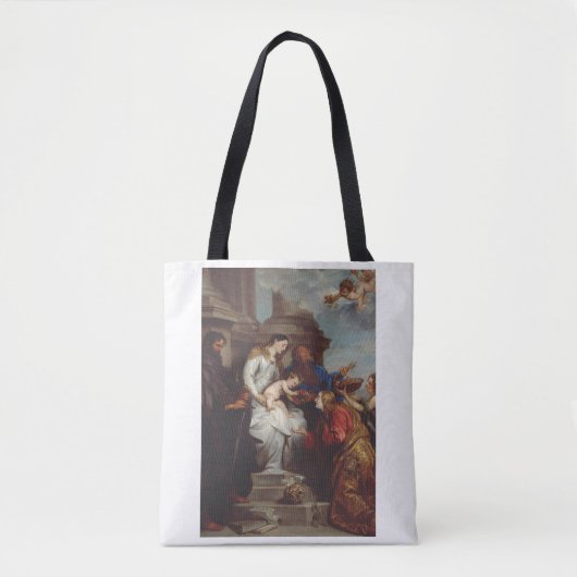 Tote Bag Coronation de Saint Rosalia par Anthony van Dyck (Devant)