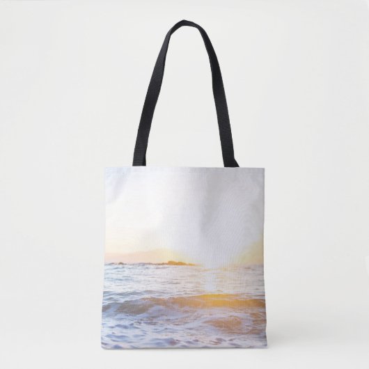 Tote Bag Corps d'eau sous le coucher du soleil (Devant)