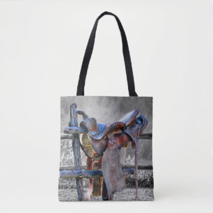 Tote Bag Corral Fence Western