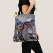 Tote Bag Corral Fence Western (De près)