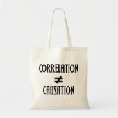 Tote Bag Corrélation n'est pas égal Causation Geek (Devant)