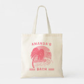 Tote Bag Correspondance branchée San Diego Beach Bacheloret (Dos)