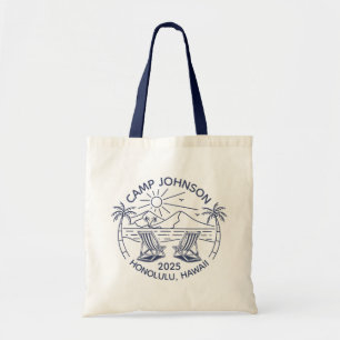 Tote Bag Correspondance de groupe de vacances sur plage per