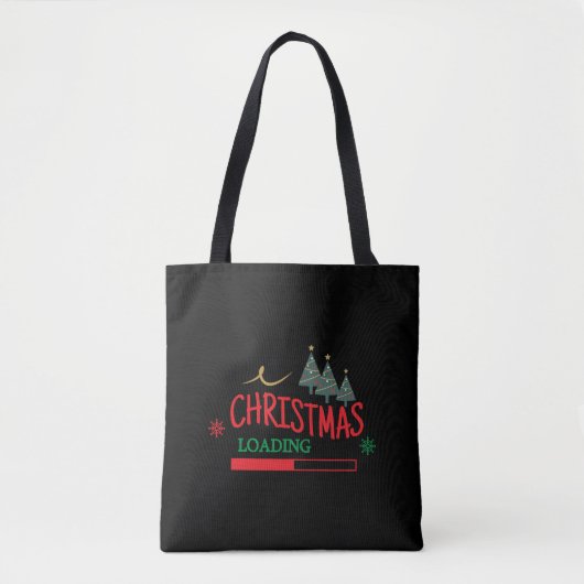 Tote Bag Correspondance famille Noël Chargement (Devant)