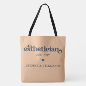 Tote Bag Cosmetologue Esthéticien Personnalisé Beautician (Devant)