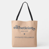Tote Bag Cosmetologue Esthéticien Personnalisé Beautician (Dos)
