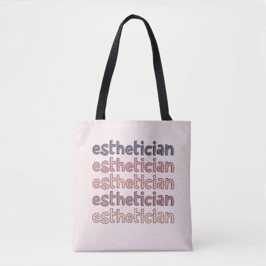 Tote Bag Cosmetologue Esthétique Beautician Cute (Devant)