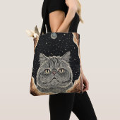 Tote Bag Cosmic Cat (De près)