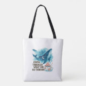 Tote Bag Cosmic Whale” Dreamy Ocean Tote (Dos)