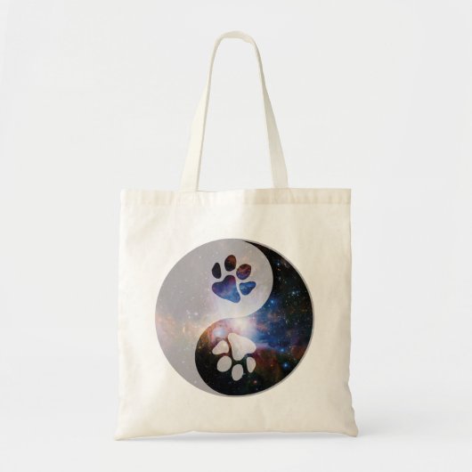 Tote Bag Cosmic Yin Yang Paw (Devant)