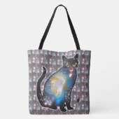 Tote Bag Cosmos Espace En Chat (Dos)