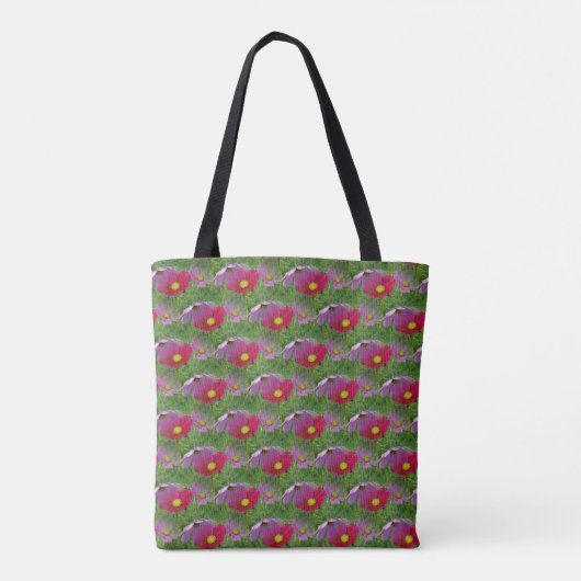 Tote Bag Cosmos Flower Nature Motif (Dos)