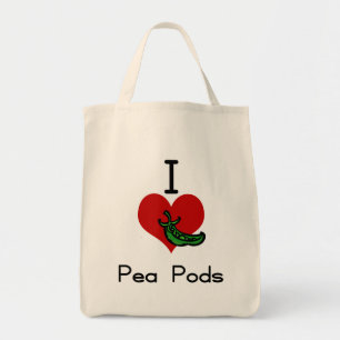 Tote Bag Cosse de pois du l'amour-coeur I