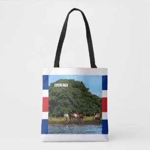 Tote Bag Costa Rica - Chevaux au bord de l'eau