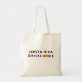 Tote Bag Costa Rica Nautical Maritime Flags (Devant)