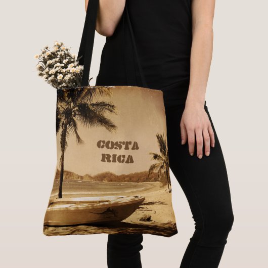 Tote Bag Costa Rica vintage (De près)