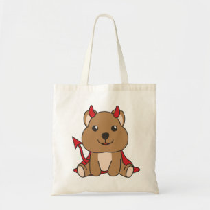 Tote Bag Costume de sorcière déviale Quokka Halloween Fourr