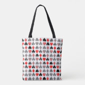 Tote Bag Costume dégradé de cartes Monogramme (Dos)