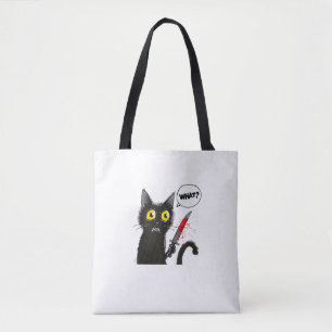Tote Bag Costume d'Halloween Chat Noir Quel Amoureux des ch