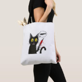 Tote Bag Costume d'Halloween Chat Noir Quel Amoureux des ch (De près)