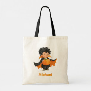 Tote Bag Costume Enfant Vampire Avec Nom Personnalisé