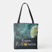 Tote Bag Costume Maison Hantée éffrayante nuit Ciel Hallowe (Dos)