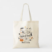 Tote Bag Costume mignon Éffrayant Fantôme Citrouille Hallow (Dos)