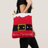 Tote Bag Costume rouge Ceinture Père Noël de Noël (De près)
