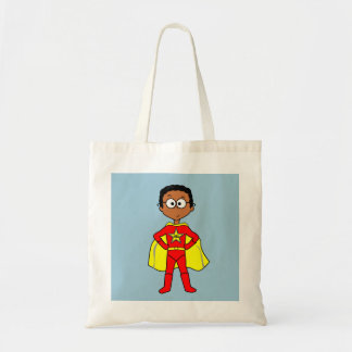 Tote Bag Costume rouge de garçon de super héros de bande