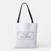 Tote Bag Cosultant élégant moderne fait sur commande (Dos)