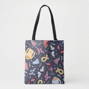Tote Bag Cosy Hiver Kits Simples Vintage