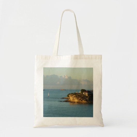 Tote Bag Côte d'Antiguan Beau paysage marin de l'île (Devant)
