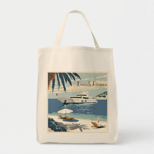Tote Bag Côte d'Azur : Destinations Iconiques (Devant)