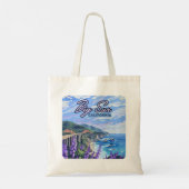 Tote Bag Côte de Big Sur Californie Retro Côte Ouest (Dos)