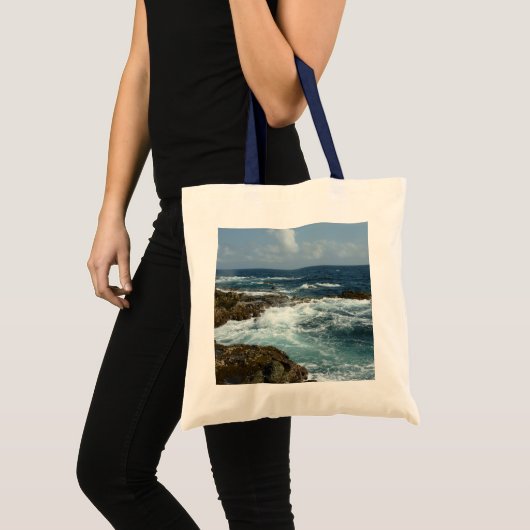 Tote Bag Côte rocheuse d'Aruba et océan bleu (Devant (produit))