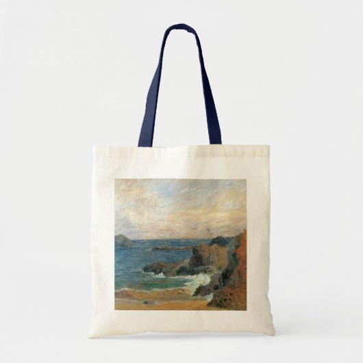 Tote Bag Côte rocheuse par Paul Gauguin, Impressionnisme Vi (Devant)