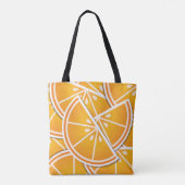 Tote Bag Cotés orange funky (Dos)