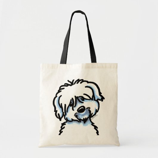 Tote Bag Coton blanc de Tuléar face (Devant)