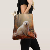 Tote Bag Coton De Tulear en automne Leaves automne Inspire (De près)