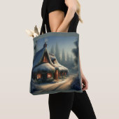 Tote Bag Cottage de Noël 3 (De près)