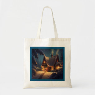 Tote Bag Cottage de Noël 4