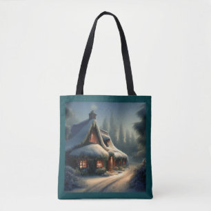 Tote Bag Cottage de Noël 4