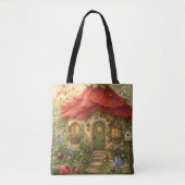 Tote Bag Cottage Fleur de coccinelle (Devant)