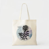 Tote Bag Cottage Rose Magic on Blue (Devant)