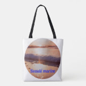 Tote Bag Couche de soleil beauté marine (Dos)