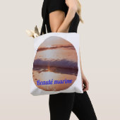 Tote Bag Couche de soleil beauté marine (De près)