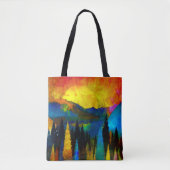Tote Bag Coucher de soleil (Devant)