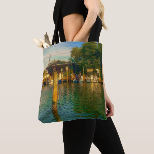 Tote Bag Coucher de soleil à l'ancien trou d'eau