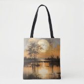 Tote Bag Coucher de soleil à l'heure dorée (Devant)