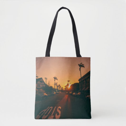 Tote Bag Coucher de soleil à l'horizon (Devant)